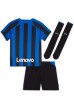 Fotbalové Dres Inter Milan Dětské Domácí Oblečení 2022-23 Krátký Rukáv (+ trenýrky)
